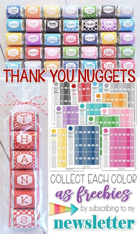 FREE Printable Series - THANK YOU NUGGET Printables! #mycomputerismycanvas Nugget Wrappers, Candy Bar Wrapper Template, Thank You Ideas, Hershey Nugget, Hershey Candy Bars, Candy Grams, Appreciation Ideas, Free Candy, Sharing Time