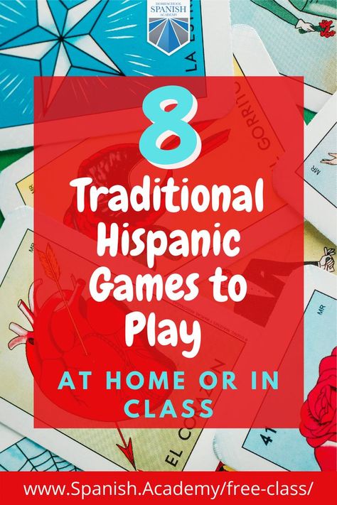 Spanish Heritage Month Activities, Hispanic Heritage Activities, Spanish Club Ideas, Spanish Heritage Month, Spanish Games For Kids, Games To Play At Home, Hispanic Heritage Month Crafts, Games To Play Outside, Spanish Crafts