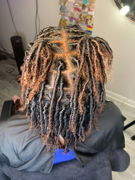 Starter locs Puffy Starter Locs, Start Locs Styles, Starter Locs Mixed Hair, Starter Locs Black Women 4c, Large Starter Locs, Starter Locs Curly Ends, Female Starter Locs, Starter Locs Sizes, Starter Coil Locs