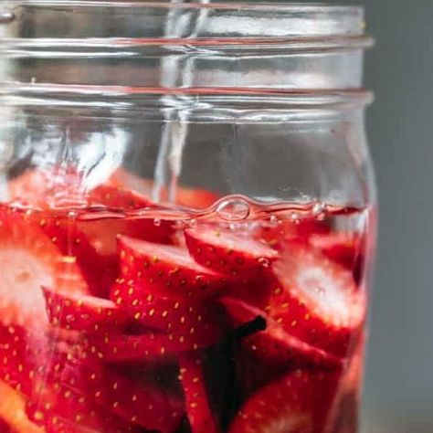 Crowded Kitchen on Instagram: "Strawberry Infused Vodka 🍓🍹If you’ve never tried infusing liquor, you are missing out!!! It’s so so easy and instantly elevates any cocktail. We use this strawberry vodka for so many summer recipes, including the boozy frozen strawberry lemonade at the end of this video. A few tips on infusing + the strawberry lemonade recipe below! ⏰ How long should I infuse liquor? This really depends on the ingredients/type of liquoblogFor something like strawberry infused vodka, you can leave it to infuse for up to a week, but after about 3 days, it’s mostly good to go. For something like jalapeño infused tequila, you’ll only want to infuse for about 24 hours, otherwise it will end up too spicy. 🍍 What kind of ingredients can I use to infuse? All sorts of fruits and Strawberry Infused Vodka, Vodka Orange, Infused Tequila, Frozen Strawberry Lemonade, Infused Liquors, Strawberry Lemonade Recipe, Crowded Kitchen, Infused Gin, Strawberry Vodka