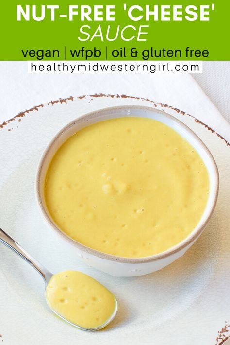 Vegan Cheese Sauce Nut Free, Chickpea Cheese, Nutritional Yeast Recipes, Vegan Cheese Recipes, Yeast Recipes, Vegan Cheese Sauce, Vegan Cheddar, Vegan Dip, Wfpb Recipes