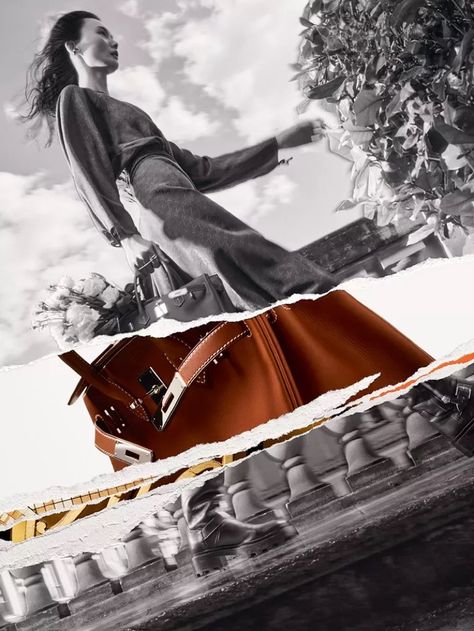 Hermès' Fall 2024 Campaign Shows the Art of Contrast Hermes Campaign, Daniel Buren, Hair Color Auburn, Blonde Hair Inspiration, Exclusive Shoes, Gisele Bundchen, Power Suit, Madison Avenue, Black N White Images