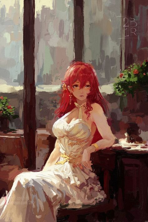 Honkai Star Rail, Star Rail, Red Hair, Twitter, Red, Hair, Art