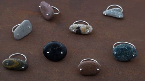 River Stone Jewelry, Beach Pebble Jewelry, Beach Stone Jewelry, Pebbles Jewelry, Beach Stones Jewelry, Pebble Jewelry, Pebble Ring, Silver Jewlery, Rock Rings