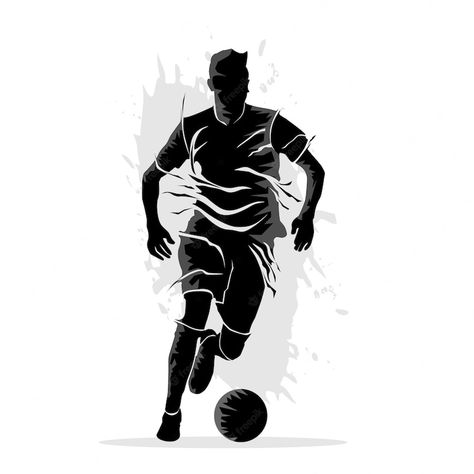 Neymar Wallpaper, Minimal Pictures, Sport Silhouette, Football Silhouette, Abstract Silhouette, Ball Vector, Virat Kohli And Anushka, Logo Club, Football Illustration