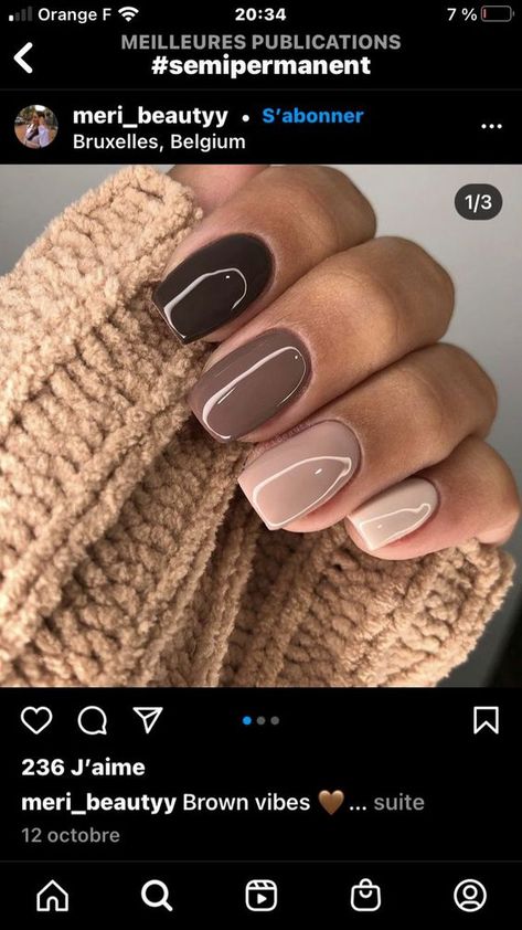 Taupe Nails Designs, Tan Nail Designs, Nail Polish Combinations, Patriotic Nail, Taupe Nails, Tan Nails, Pink Nail Colors, Fourth Of July Nails, Fun Nail Colors