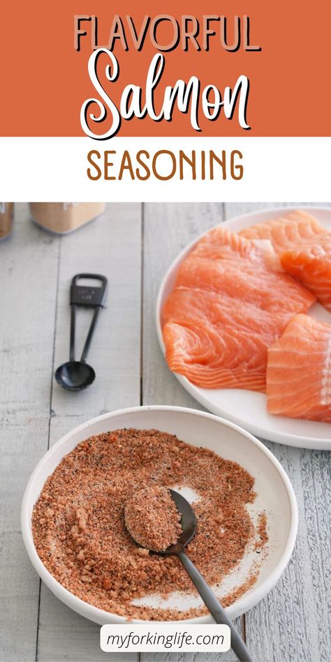 In just a mere 5 minutes, you can whip up Salmon Seasoning, a quick and effortless alternative that surpasses any store-bought blend in terms of flavor. Whether you're looking to enhance the taste of your favorite salmon dish right away or prefer to prepare a larger batch for future use, this dry salmon rub is the ultimate solution for adding that extra burst of flavor. Salmon Rub, Salmon Spices, Fall Fun Food, Dry Rub Recipes, Easy Fish Recipes, Salmon Seasoning, Rub Recipes, Salmon Dishes, Dry Rub