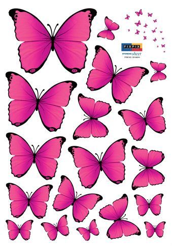 PINK BUTTERFLY WALL PAPER DECAL REMOVABLE STICKERS Leather Canvas Bag, Pink Cake Toppers, Photo Cake Topper, Floral Cake Topper, Butterfly Cake Topper, Birthday Cake Topper Printable, Butterfly Printable, Diy Cake Topper, Room Stickers