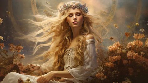 Sigyn: The Norse Goddess of Loyalty Norse People, Loyalty Symbol, Gods Goddesses, Celtic Gods, Norse Goddess, Norse Runes, Art And Literature, Viking Age, Mystical Creatures