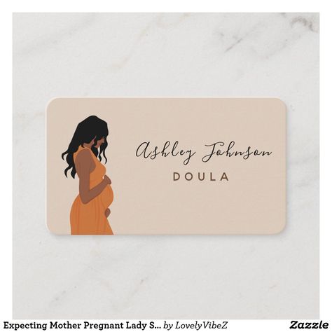 Lady Silhouette, Doula Business, Pregnant Lady, Ashley Johnson, Elegant Business Cards, Business Card Size, Pregnant Women, Personal Branding, Sign Poster