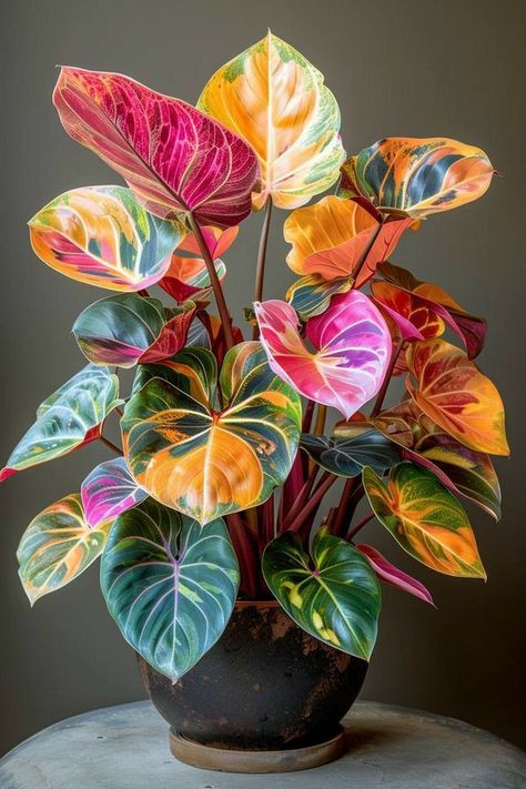 Colorful Houseplants, Colorful Plant, Jungle Flowers, Plant Goals, نباتات منزلية, Small Backyard Landscaping Ideas, Plant Care Houseplant, Backyard Landscaping Ideas, Plant Photography