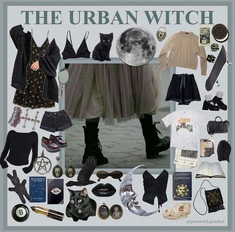 Witch Aesthetic Outfit, Lookbook Aesthetic, Urban Witch, Witchy Outfits, Look Grunge, Mood Clothes, Diy Kostüm, Under Your Spell, Estilo Hippie