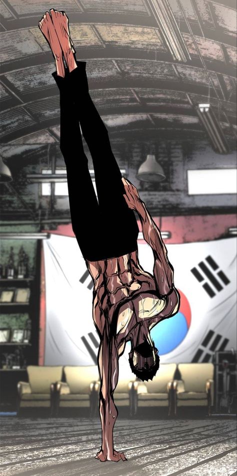 Hanlim Gym Webtoon, Calisthenics Physique Men, Hanlim Gym Manhwa, Fighter Physique, Baki Pose, Anime Physique, Locked Up, Toji Physique, Hanlim Gym