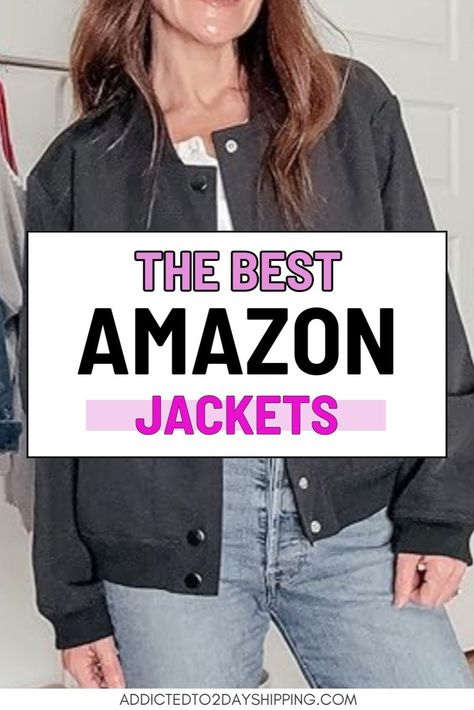 Upgrade your closet with the top Women's Jacket finds available on Amazon. From classic cuts to trendy styles, these Women's Outerwear pieces are essential for staying chic and warm. Browse through our curated selection for the best Women's Fashion choices this season! Amazon Jacket, Amazon Skirts, Dresses Amazon, Finds On Amazon, Amazon Clothing, Amazing Finds, Amazon Fashion Finds, Amazon Dresses, Amazon Clothes