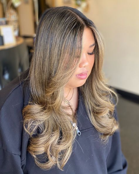 Would you like your blonde DRAMATIC or NATURAL? My beautiful client chose DRAMATIC❗️ 1st BLONDE balayage session results from DARK hair •full babylights , money piece + tip outs • layered haircut •blowout hairstyle ⏰: 6hrs. Swipe for BEFORE➡️ 🌹🌹🌹🌹🌹🌹🌹🌹🌹🌹🌹🌹🌹🌹🌹🌹🌹🌹🌹 #beforeandafter #hair #transformation #blondebalayage #blondehair #moneypiece #layeredhaircut #blowout #hairstyle #losangeles #northhollywood #trending #hairstylist #glam_orossa Blowout Layers, Balayage With Money Piece, Money Piece Blonde, Haircut Blowout, Blowout Hairstyle, Money Piece, Blowout Hair, Layered Haircut, North Hollywood