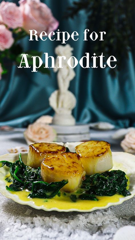 Ancient Recipes Food, Greek Mythology Food, Ancient Greek Recipes, Florida Thanksgiving, Ancient Greek Food, Mermaid Dinner, Hobbit Meals, Aphrodite Goddess Of Love, Chic Food