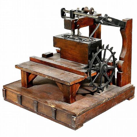 thomas saint sewing machine Sewing Machine History, Neat Gadgets, Patent Drawing, Building An Empire, Singer Sewing Machine, Singer Sewing, Sewing Leather, Historical Facts, Industrial Revolution