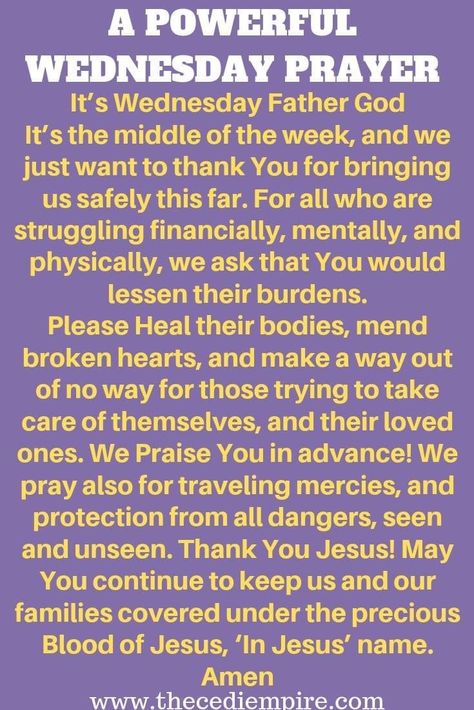 Wednesday Prayer, Good Morning Prayer Quotes, Powerful Morning Prayer, Prayers Of Gratitude, Prayer For Health, Good Morning Motivation, Blessed Wednesday, Good Morning Wednesday, Wednesday Quotes