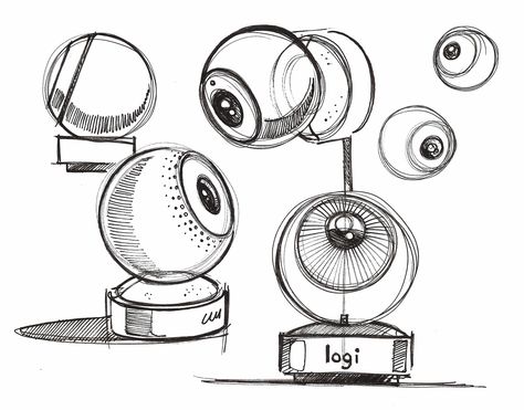 Logi Circle on Behance Drawing Furniture, Skull Stencil, Human Body Drawing, Cat Drawing Tutorial, School Displays, Design Circle, Design Engineering, Object Drawing, Audio Design