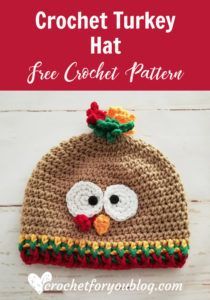 Crochet Turkey Hat Free Pattern Crochet Turkey Hat Baby, Christmas Crochet Hat Patterns For Kids, Turkey Hat Crochet, Crochet Fun Hats Free Pattern, Crochet Holiday Hats, Crochet Turkey Hat Free Pattern, Thanksgiving Crochet Ideas, Free Crochet Hat Patterns For Kids, Written Crochet Patterns Free