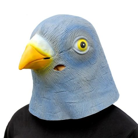 Pigeon Mask, Scary Kids Costumes, Horse Mask, Bird Masks, Halloween Costume Party, Weird Gifts, Head Mask, Animal Head, Halloween Fancy Dress