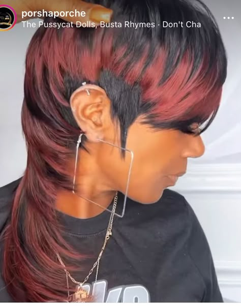 Weave Mohawk Hairstyles Black Women, Mullet Hairstyles For Black Women, Mohawk Wig, Short Hair Mohawk, Mohawk Braids, 27 Piece Hairstyles, Mullet Hair, Weekend Hair, Short Hair Designs