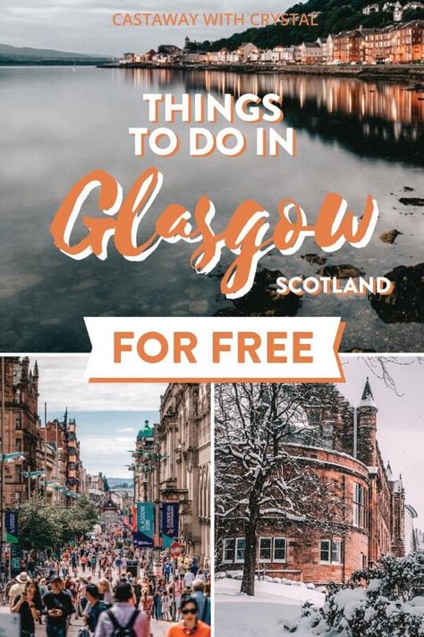 Check out these bonnie free things to do in Glasgow, Scotland! Be blown away by gorgeous buildings like the Glasgow Cathedral and Necropolis, or the University of Glasgow (and get your Harry Potter on too!). Spend one day outside the city centre in the Trossachs National Park or explore graffiti on a self-guided tour. Head to the Lighthouse for city skyline photography and be sure to stop in at an Art Museum. All this and more! #Glasgow #UK #CwC #Scotland #travel City Skyline Photography, Things To Do In Glasgow, Glasgow Travel, Skyline Photography, Glasgow Cathedral, University Of Glasgow, To The Lighthouse, Scotland Travel Guide, Scotland Vacation