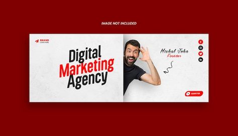 Digital marketing agency facebook profil... | Premium Psd #Freepik #psd #facebook-cover-banner #facebook-cover #facebook-cover-template #cover Facebook Cover Page Design Social Media, Facebook Cover Banner Design, Digital Marketing Cover Photo, Marketing Cover Photo, Profile Cover Facebook, Facebook Cover Photo Ideas, Facebook Cover Design Ideas, Web Banner Design Creative, Creative Facebook Cover Design