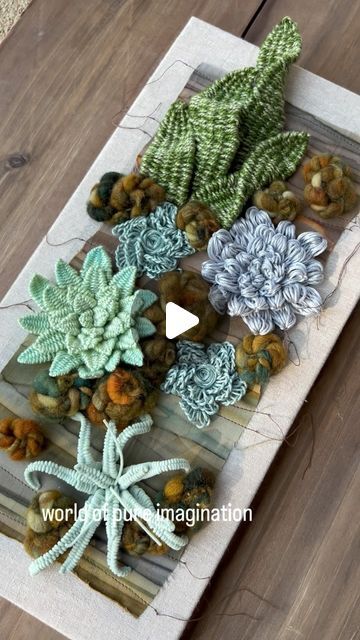 Carrie Goff on Instagram: "Anyone else think the making moments sometimes are just as fascinating as the final reveal?   #3dembroidery #succulents #reelsinstagram #embroidery #embroideryvideo #queenofsucculents #garden #art #artistsoninstagram #creative #handembroidery" Succulent Embroidery, Garden Embroidery, Embroidery 3d, 3d Embroidery, Embroidery Videos, Hand Embroidery Design, Textile Art, Garden Art, Embroidery Design