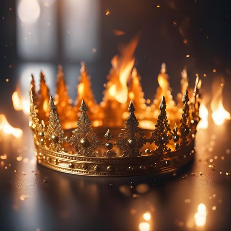 Trial Of The Sun Queen Aesthetic, Fire Crown Aesthetic, Spark Of The Everflame Aesthetic, Fire Princess Aesthetic, Fire Queen Aesthetic, Crown On Fire, Kpop Album Cover Ideas, Kpop Album Cover, Fire Crown