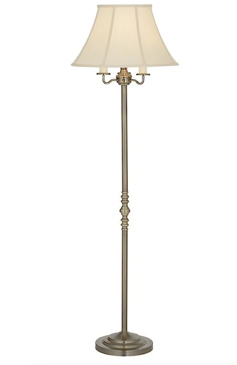 Regency Hill Montebello Traditional Shabby Chic Floor Lamp Standing Pole 59" Tall Antique Brass Gold Metal Off White Bell Shade Candelabra Decor for Living Room Reading House Bedroom Home Standing Lamp Aesthetic, Traditional Floor Lamp, Reading Lamps Bedroom, French Country Flooring, Shabby Chic Floor Lamp, Candelabra Decor, Reading Lamp Bedroom, Antique Floor Lamp, Chic Floor Lamp