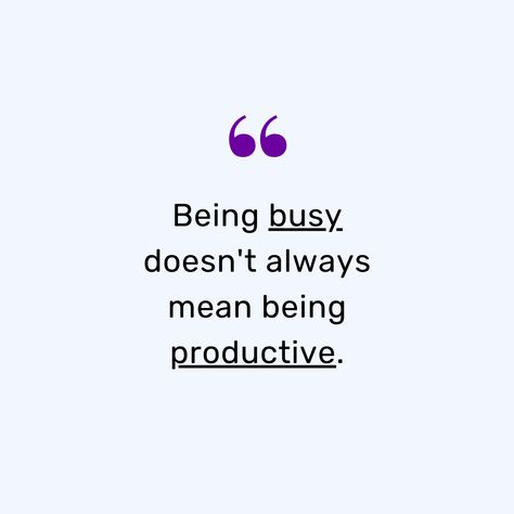 💡 Being busy doesn't always mean being productive. A little reminder that being busy doesn't always mean being productive. Productivity is measured on effort vs output. If you are putting in too much effort for too little output, change your game. #3veta #quote #entrepreneur Too Busy Quotes, Busy Quotes, Love Motivational Quotes, Being Productive, Too Busy, Business Quotes, 00 00, Keep Going, You Changed