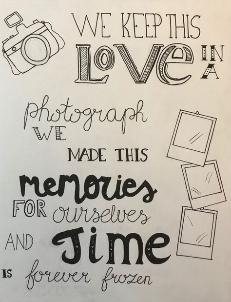 Making Memories With You, Scrapbook Quotes Memories, In Loving Memory Scrapbook Ideas, Cute Memory Book Ideas, We Keep This Love In A Photograph, Memory Book Quotes, Scrapbook Gift Ideas Friends, Making Memories Aesthetic, Lyric Book Design Ideas