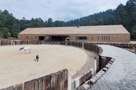 Equestrian Project | 2014-12-16 | Architectural Record Equestrian Architecture, Alt Ideas, Horse Club, Equestrian Facilities, Equestrian Center, Dream Barn, Gable Roof, Architecture Awards, Landscape Features