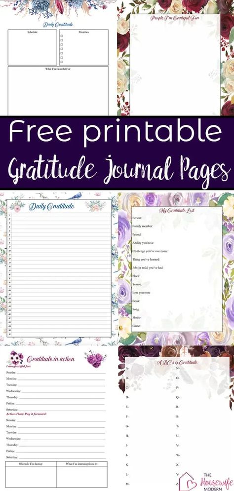 Free Gratitude Printables, Free Gratitude Journal Printable, Prayer Journal Template Free Printable, Gratitude Journal Free Printable, Printable Journal Pages Free, Diy Gratitude Journal, Daily Gratitude Journal Template, Organizer Printables, Free Bible Printables