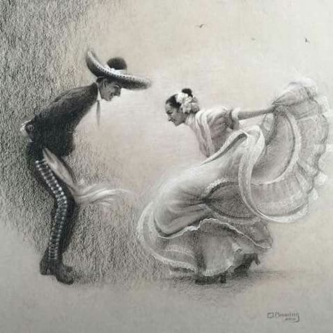 Folklorico Art, Hispanic Drawings Easy, Hispanic Drawings, Mexico Drawing, Traditional Mexican Art, Mexican American Culture, Mexican Pride, Hispanic Art, Mexican Artwork