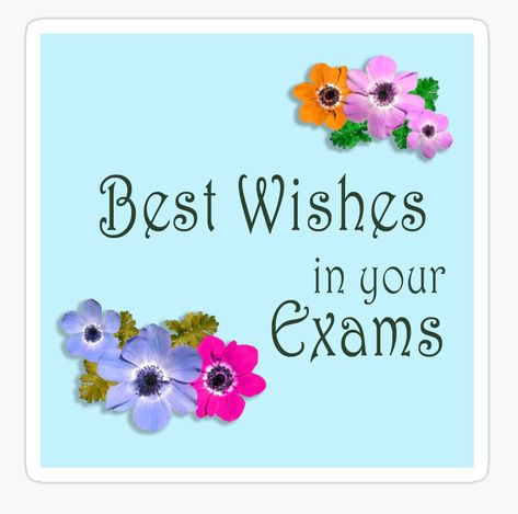 A wishes to your friends for exams sticker. Exam Wishes For Friends, Good Wishes For Exams, Wishes For Exam, Best Wishes For Exam, Pride Flowers, Exam Wishes, Love Rose Flower, Exam Motivation, Wishes For Friends