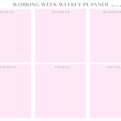 2 styles available and 5 different pastel colours. New simple design printable planner

Working Week Weekly Planner, this planner is designed to be printed by you at home and assist your organisation at work. To help achieve your goals. Landscape Planner, Weekly Planner Design, Weekly Planner Digital, Weekly Planner Free Printable, Weekly Planner Free, Student Planner Printable, Physical Planner, Mom Planner, Small Business Planner