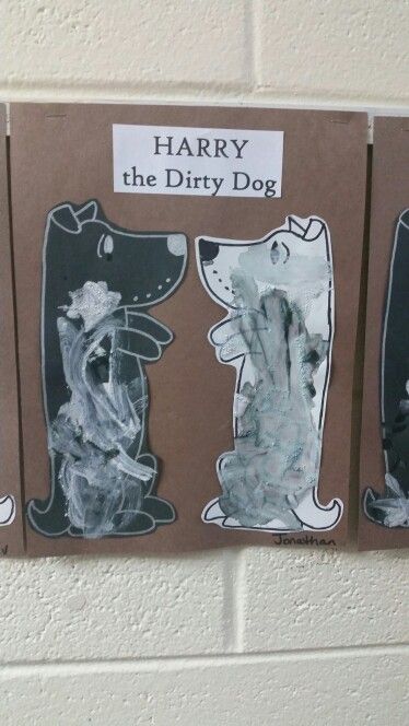 Harry the Dirty Dog Pet Week Preschool Activities Art Projects, Pets Activities Preschool Art Projects, Dog And Cat Crafts Preschool, Dog And Cat Preschool Activities, Pet Crafts Preschool, Dog And Cat Art Preschool, Harry The Dirty Dog Activities, Preschool Pets, Harry The Dirty Dog