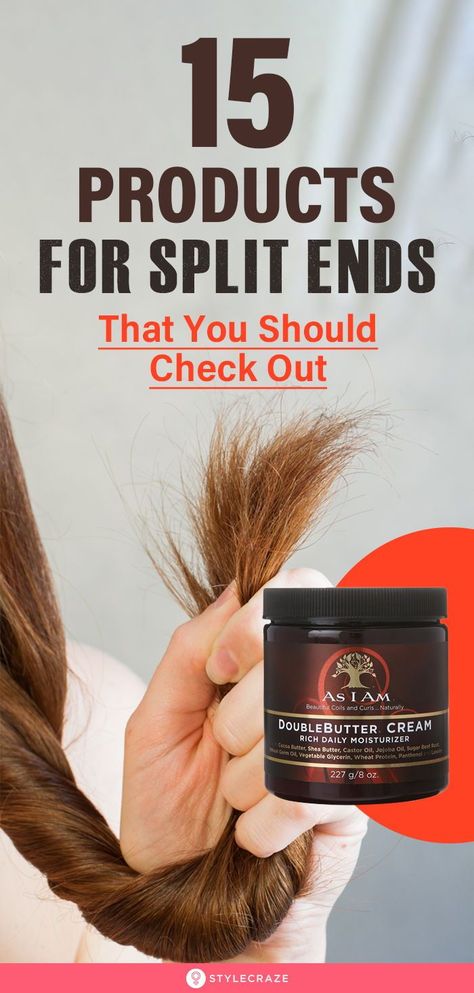 15 Products For Split Ends That You Should Check Out: You’re in luck because we’ve put together a list of the 15 best products for split ends in 2020. Take a look at our well-curated list and put a fulls top forever to the problem of split ends. #splitends #beauty #beautyhacks Products For Split Ends, Split End Hair Mask, Split Ends Repair, Overnight Hair Mask, Split Ends Hair, Best Hair Mask, Hair Mask For Damaged Hair, Overnight Hairstyles, Split Hair