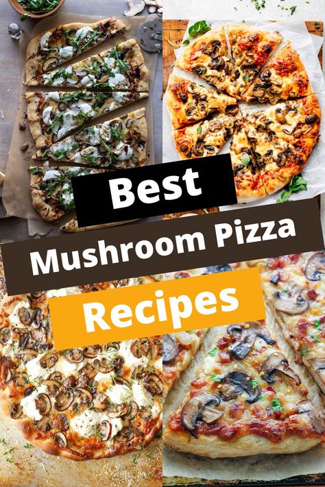 TOP 8 MUSHROOM PIZZA RECIPES FOR PIZZA LOVERS Ham And Mushroom Pizza, Mushroom Pizza Bites, Pizza Mushrooms, Recipes For Pizza, Pizza With Mushrooms, Stromboli Recipes, Best Baklava Recipe, Pizza Stromboli, Saltimbocca Recipe