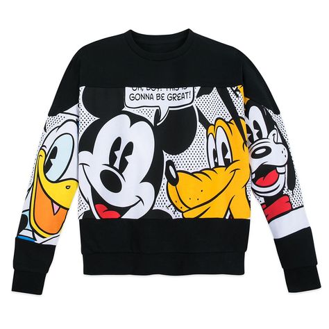 Forever Disney Throwback Collection Rewinds Style To The Past Disney Throwback, Disney Sweater, Friends Sweatshirt, Mickey Mouse Sweatshirt, Disney Sweaters, Dog Pajamas, Vintage Mickey Mouse, Mickey Mouse And Friends, Vintage Mickey