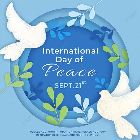 Paper Cut Style International Peace Day Poster International Peace Day Poster, Peace Day Poster, International Peace Day, World Peace Day, Peace Day, Day Of Peace, Diwali Poster, International Days, Peace Poster