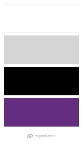 Black And Plum Wedding, Plum Wedding Colors, Silver Color Palette, Calendar Magnets, Nail Room Ideas, Bedroom Purple, Painted Beds, Plum Wedding, Black Color Palette