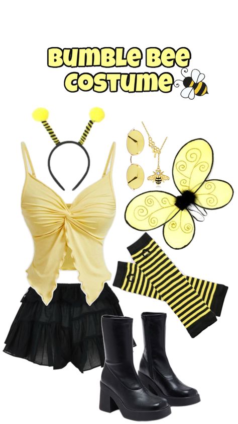 Costume Bee Halloween Costumes, Bumble Bee Costume, Bee Costume, Costume Inspo, Halloween Inspo, Cute Halloween Costumes, Diy Costumes, Cute Halloween, Halloween Outfits