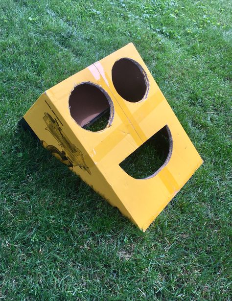 Hi. We cut holes in a large box and then cut on a diagonal. Easy bean bag toss game. Got bean bags from Amazon. Bean Bag Toss Game Diy, Diy Bean Bag Toss, Toss Game Diy, Math Carnival, Potato Party, Toddler Bean Bag, Bags On Amazon, Boys Crafts, Turkey Games