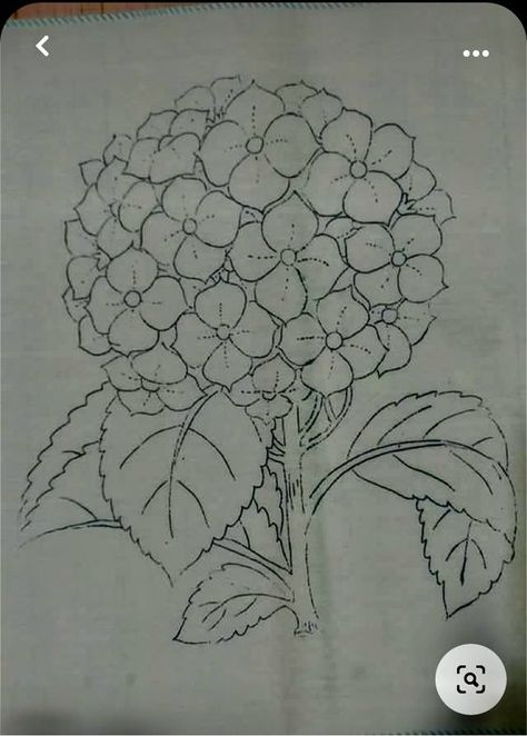 Minimal Tattoo Designs, Minimal Tattoo Ideas, Hydrangeas Art, Hydrangea Painting, Flower Drawing Tutorials, Beautiful Tattoo, Flower Art Drawing, Minimalist Tattoos, Flower Sketches