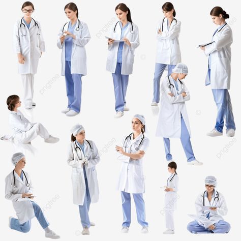 female doctors and nurse set woman people doctor png Png Doctor, Female Doctors, Render People, Nurse Png, Female Doctor, Transparent Image, Png Transparent, Png Image, Vector Art