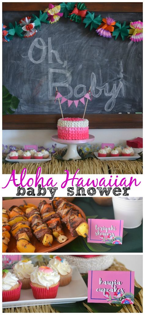 Aloha Hawaiian Baby Shower: Ideas for A Hawaiian Baby Shower Aloha Baby Shower Ideas, Hawaiian Baby Showers, Baby Shower Background, Stem Crafts, Nyc Hotels, Hawaiian Rolls, Blog Layout, Baby Shower Theme, Shower Games