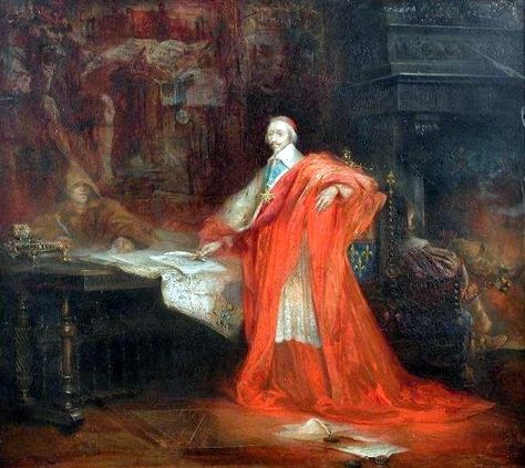 Cardinal Richelieu, by Pinckney Marcius-Simons Cardinal Richelieu, Cardinal Painting, Queen Mom, Church Aesthetic, American Gallery, Dnd Stuff, M R, Sketch Painting, Fantastic Art